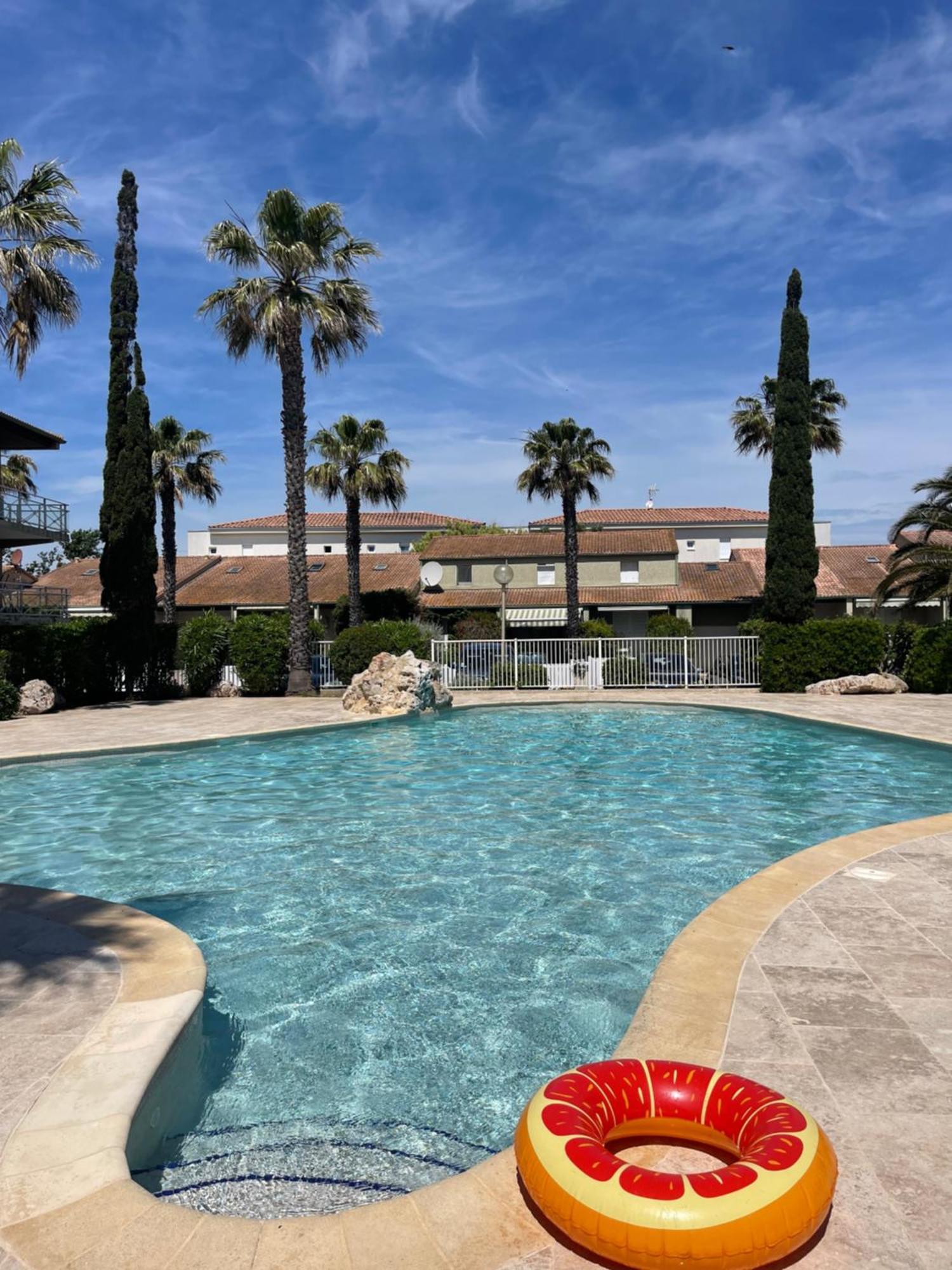 Pavillon A 400M De La Plage Avec Piscine Вальрас-Пляж Экстерьер фото